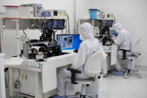 Fiber optics in a cleanroom
