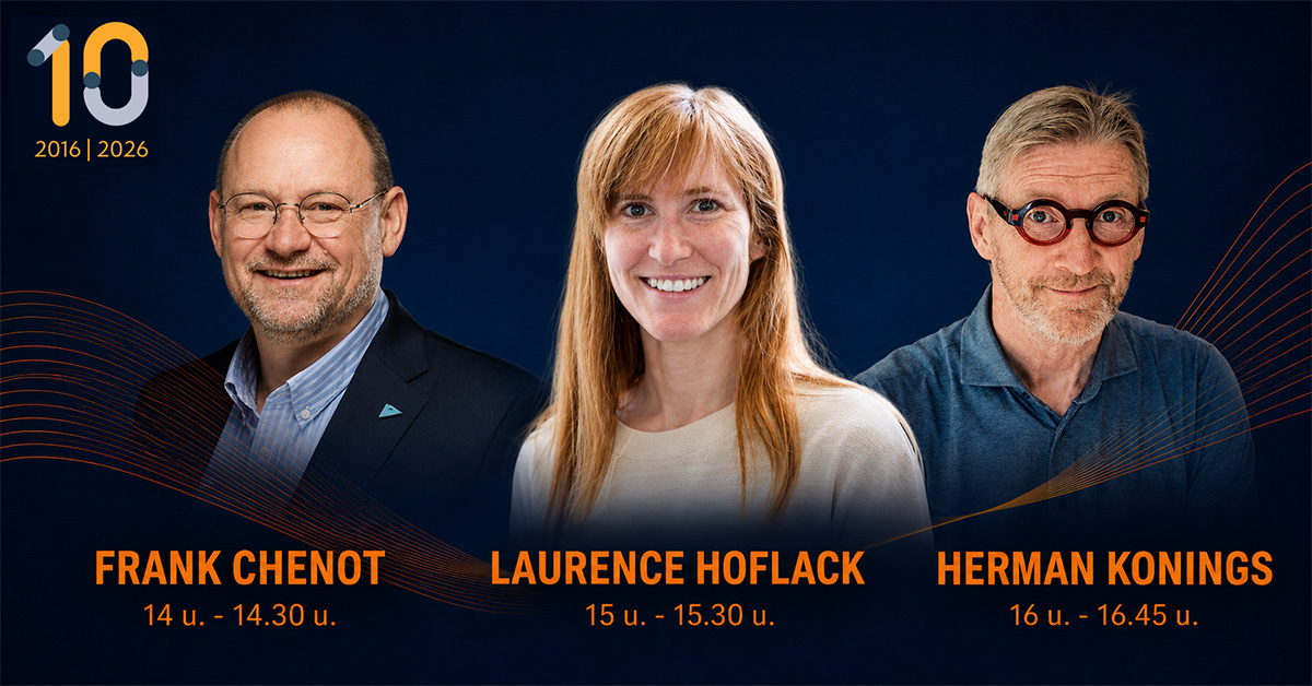 3 sprekers op de 7de editie van Stay Connected van Wirewave in Brussel.